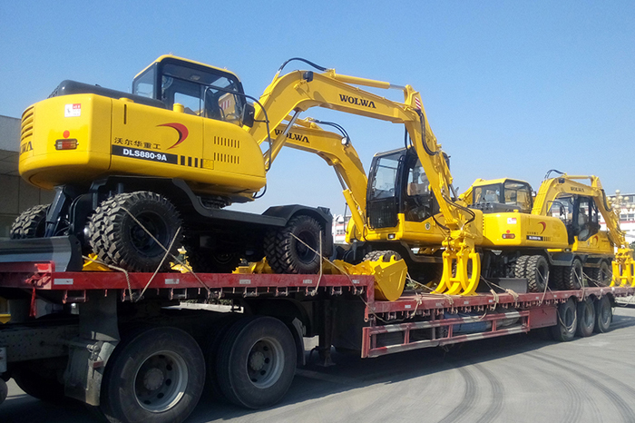 沃爾華集團4臺DLS系列輪式蔗木裝卸機再次出口古巴 沃爾華集團4臺DLS系列輪式蔗木裝卸機再次出口古巴