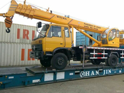 沃爾華集團(tuán)12噸汽車起重機順利出口泰國