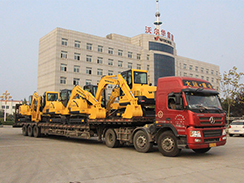 沃爾華集團(tuán)10臺(tái)挖掘機(jī)順利出口玻利維亞