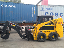 沃爾華集團一批滑移裝載機出口南美