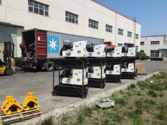 沃爾華集團(tuán)一批小型挖掘機(jī)出口歐洲市場(chǎng)